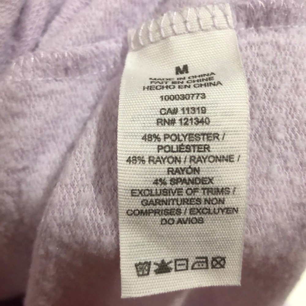 EUC Garage Light Lilac Hoodie Size M - Picture 4 of 4
